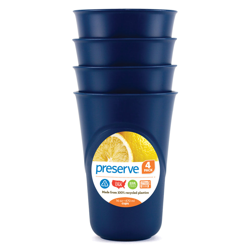 Preserve Cups, Everyday, 16 Oz, Pepper Red - 4 cups