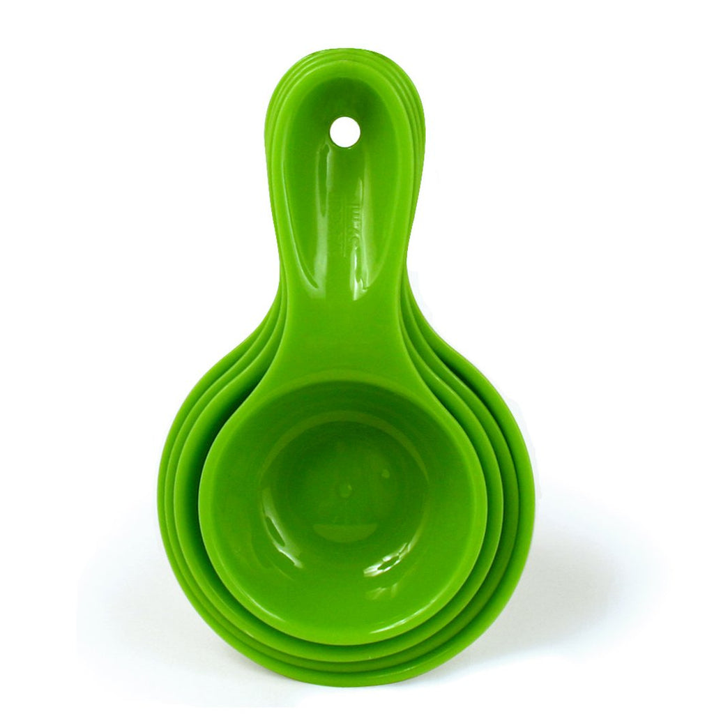Set of 160 measuring cups (30 ml, green, PP, for frequent use